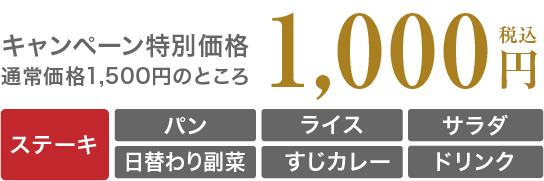 キャンペーン特別価格1,000円(税込)